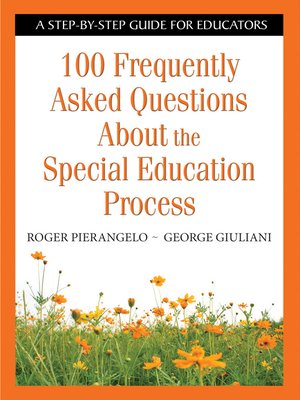 cover image of 100 Frequently Asked Questions About the Special Education Process